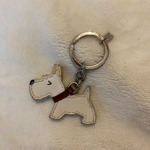 Coach Scottie dog key ring